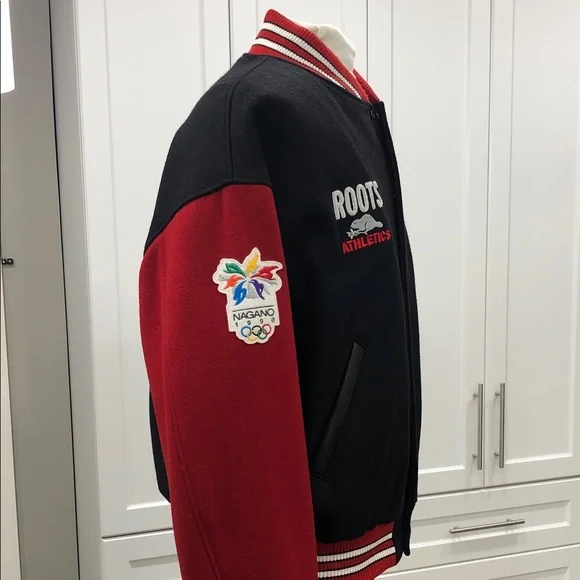 Vintage Roots 1998 Nagano Winter Olympics Team Canada Varsity Jacket – XL – Mint - Picture 6 of 16